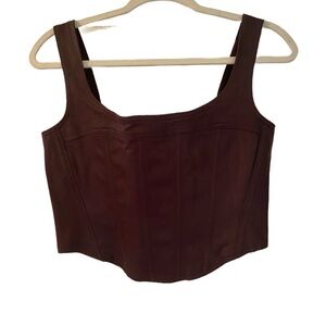DL1961 Brown Crop Top Stylish and Versatile